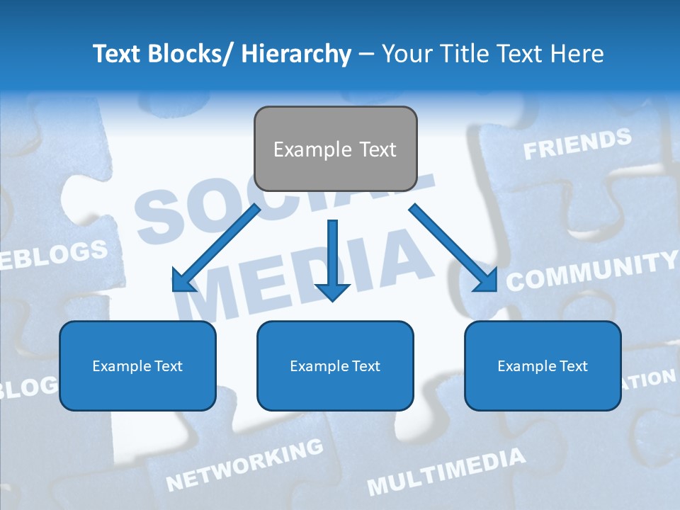 Jigsaw Networking Media PowerPoint Template