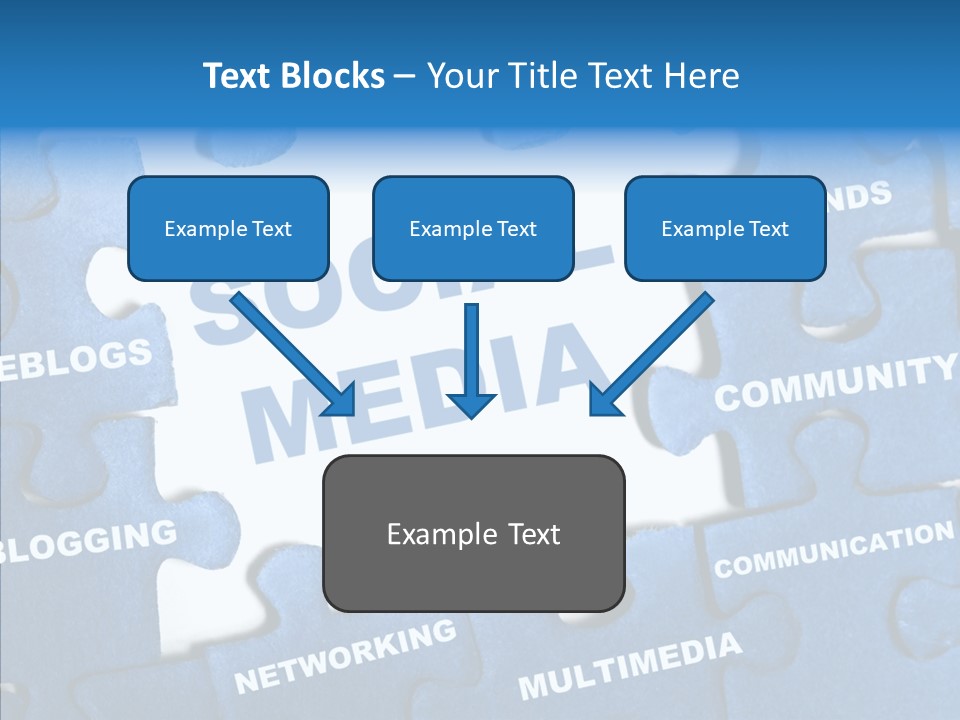 Jigsaw Networking Media PowerPoint Template