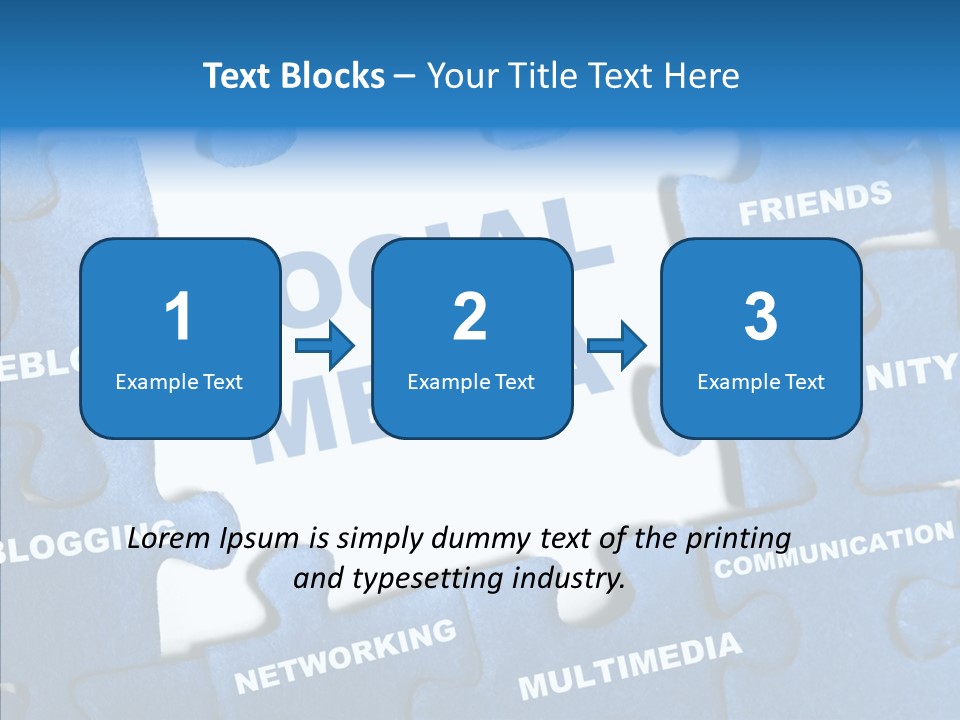 Jigsaw Networking Media PowerPoint Template
