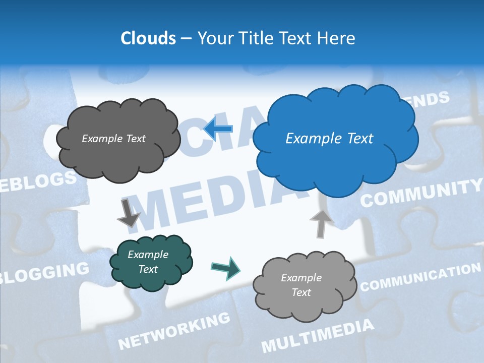 Jigsaw Networking Media PowerPoint Template