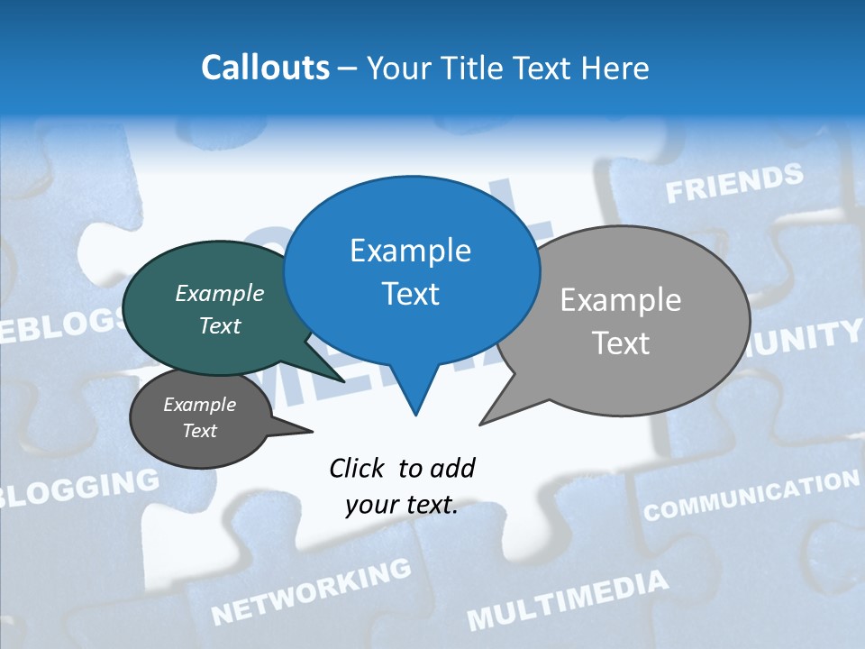 Jigsaw Networking Media PowerPoint Template