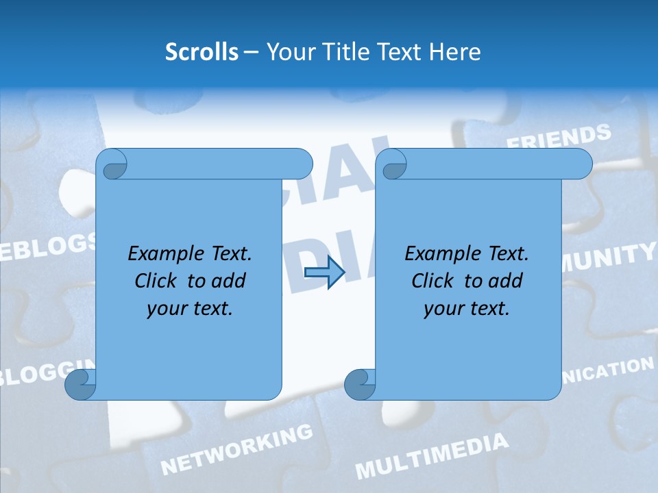 Jigsaw Networking Media PowerPoint Template