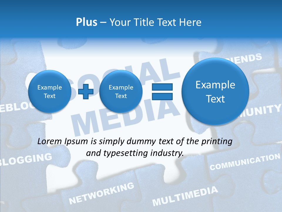 Jigsaw Networking Media PowerPoint Template