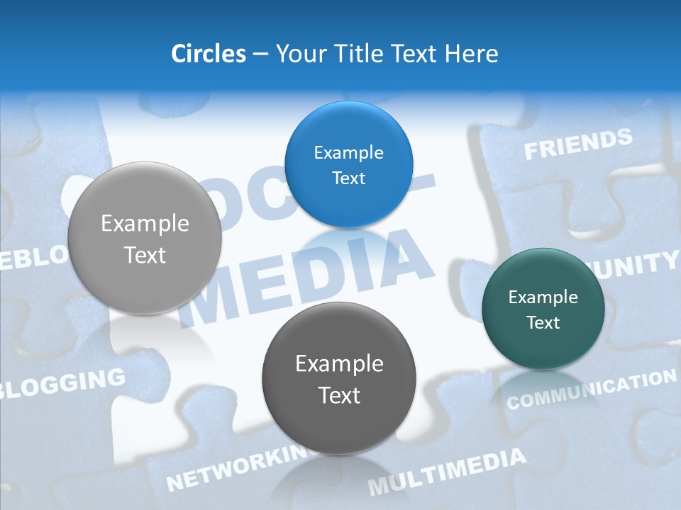 Jigsaw Networking Media PowerPoint Template