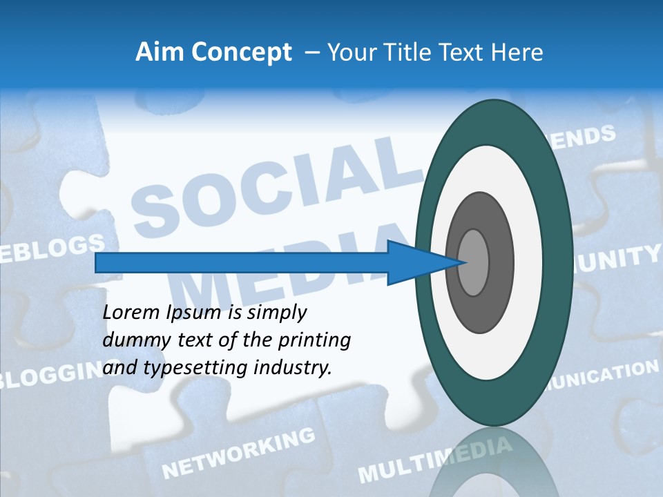 Jigsaw Networking Media PowerPoint Template