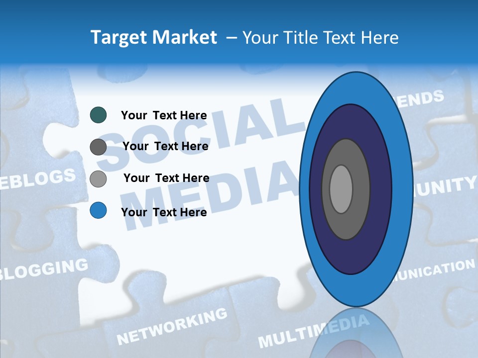 Jigsaw Networking Media PowerPoint Template