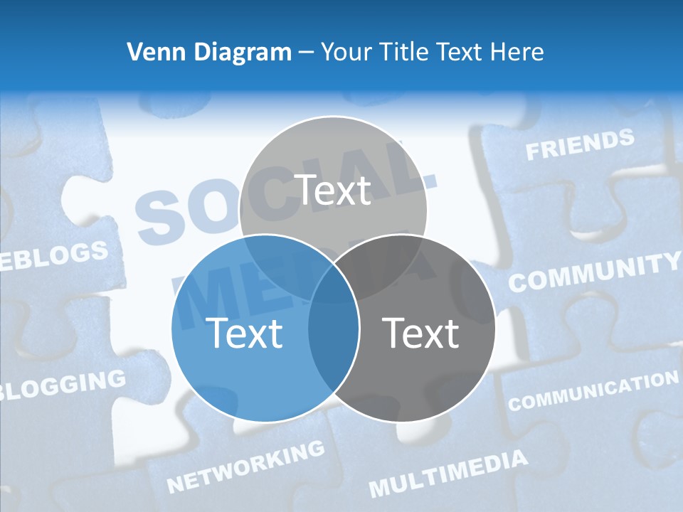 Jigsaw Networking Media PowerPoint Template