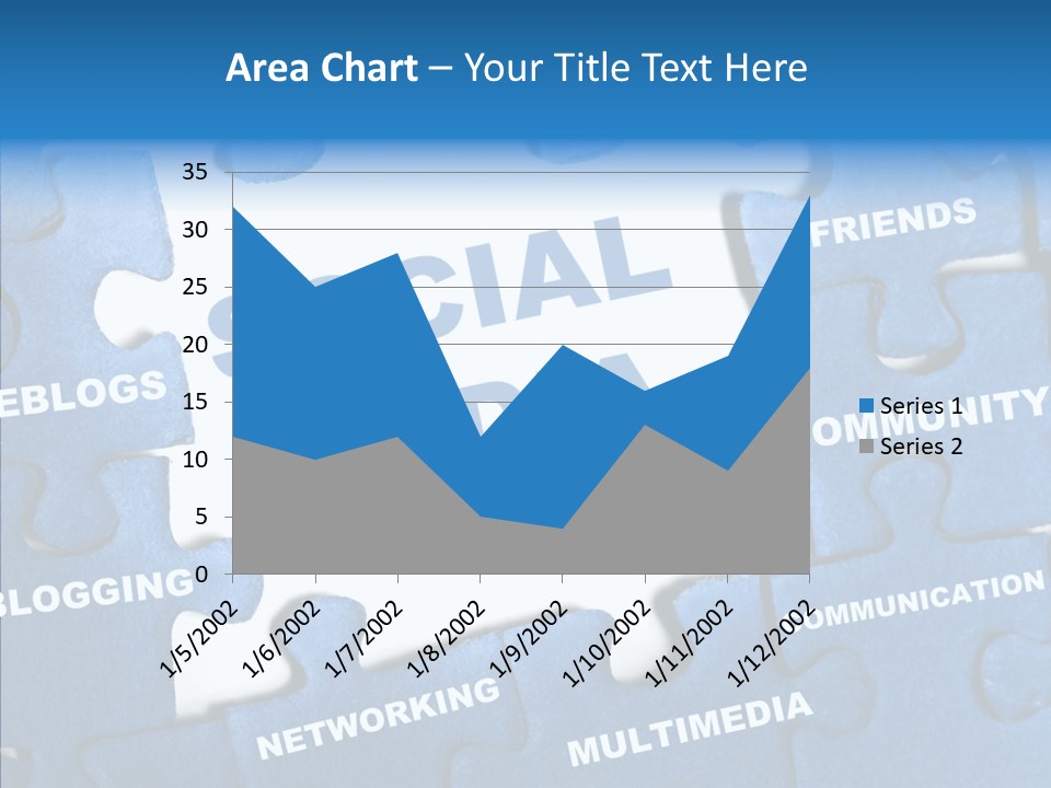 Jigsaw Networking Media PowerPoint Template