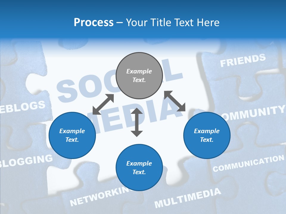 Jigsaw Networking Media PowerPoint Template