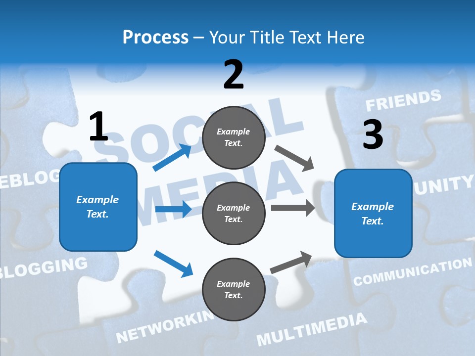 Jigsaw Networking Media PowerPoint Template