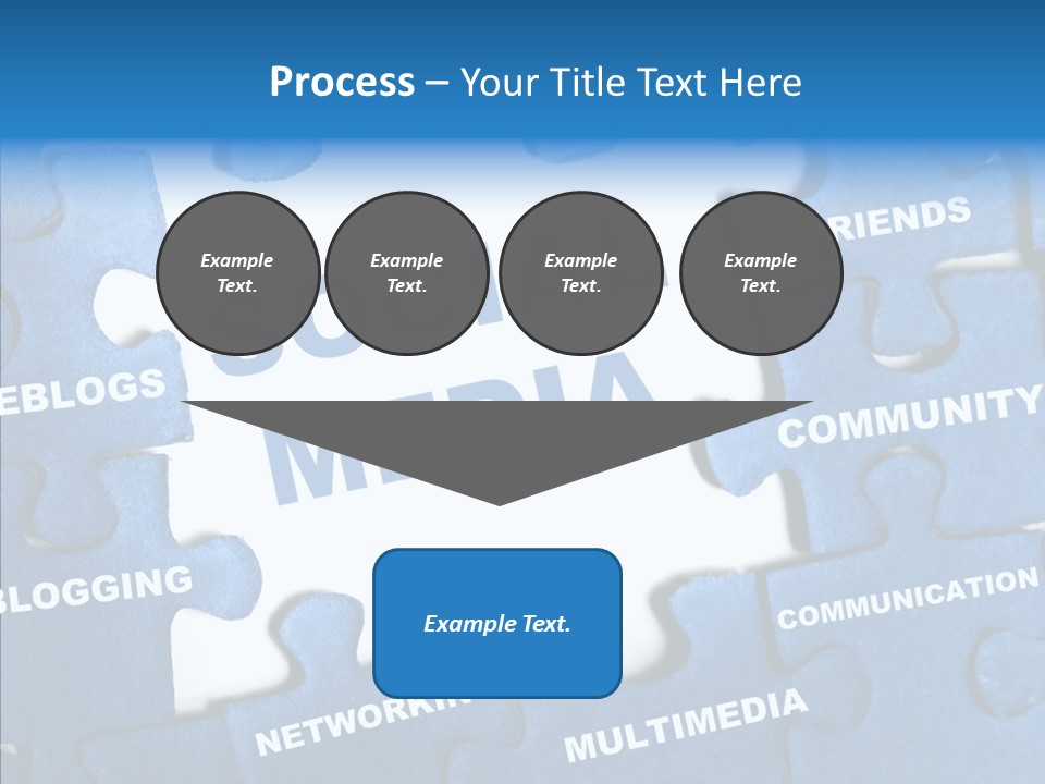 Jigsaw Networking Media PowerPoint Template