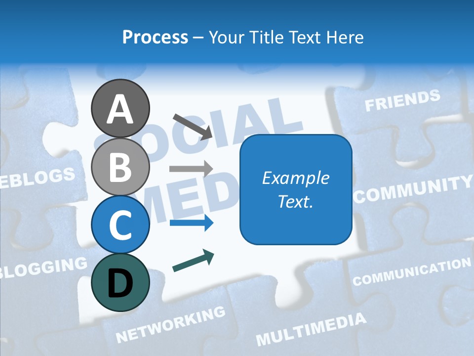 Jigsaw Networking Media PowerPoint Template