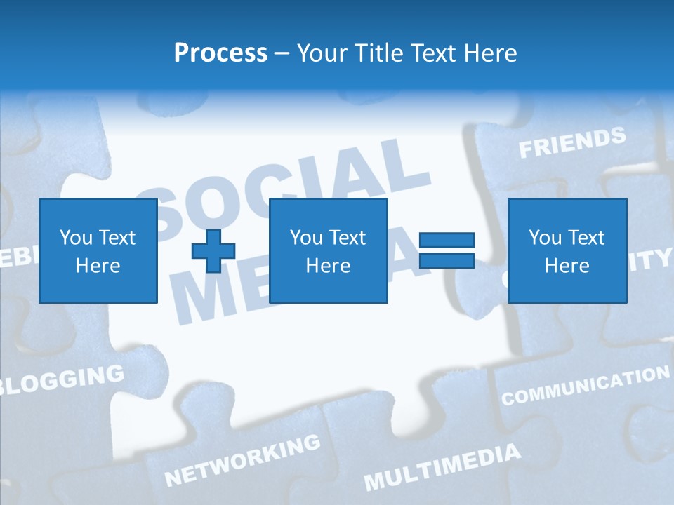 Jigsaw Networking Media PowerPoint Template