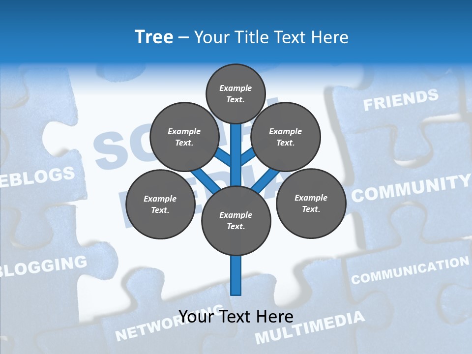 Jigsaw Networking Media PowerPoint Template