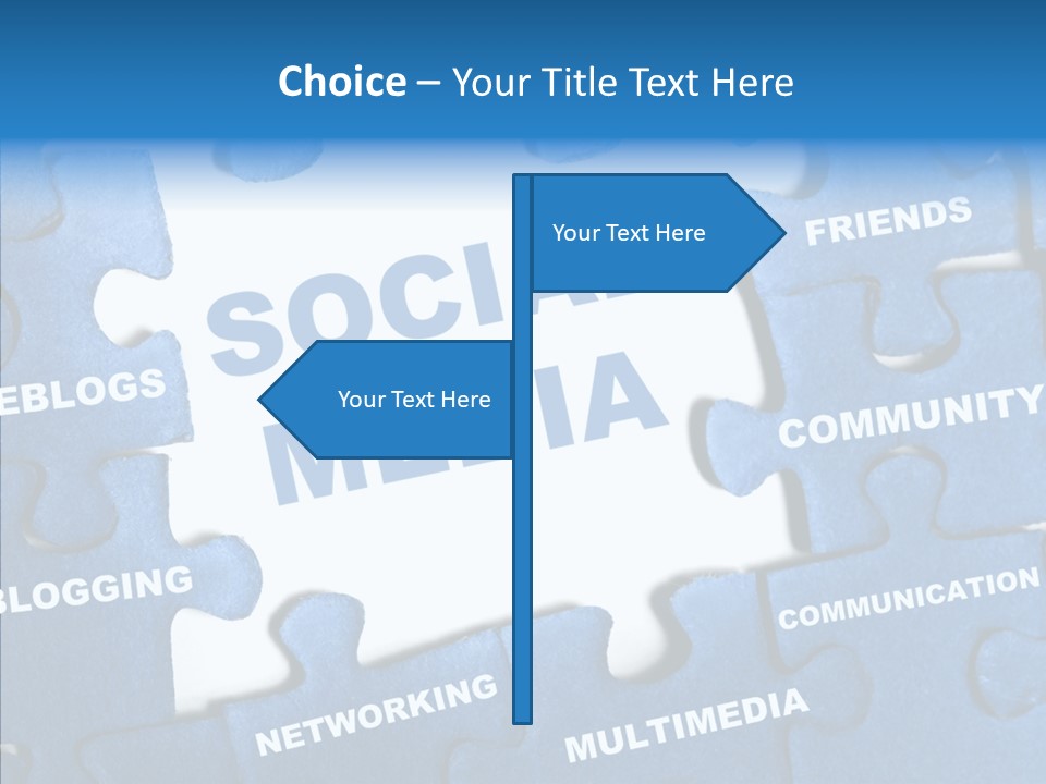 Jigsaw Networking Media PowerPoint Template
