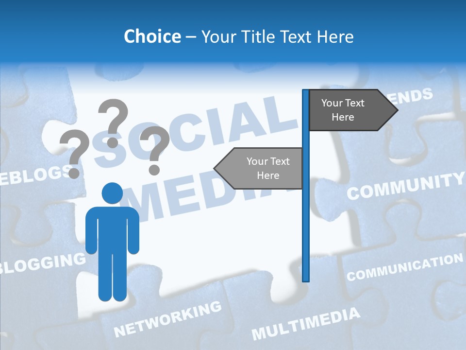 Jigsaw Networking Media PowerPoint Template