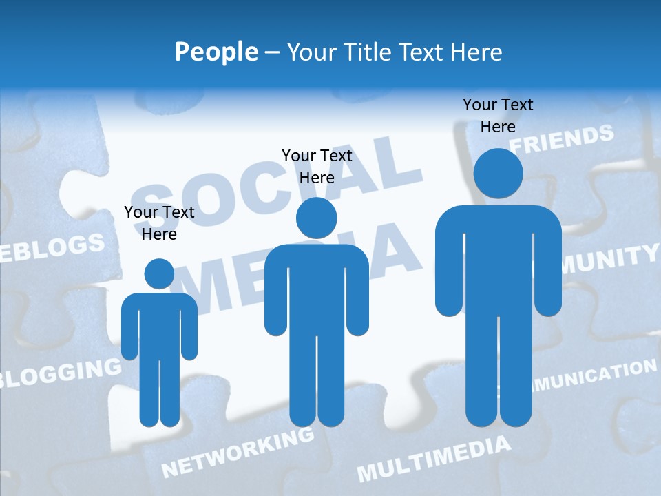 Jigsaw Networking Media PowerPoint Template