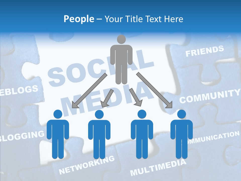 Jigsaw Networking Media PowerPoint Template