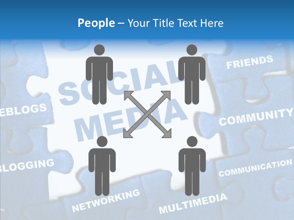 Jigsaw Networking Media PowerPoint Template
