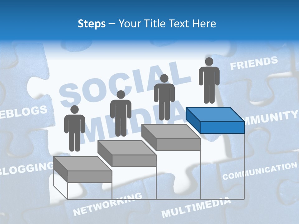 Jigsaw Networking Media PowerPoint Template