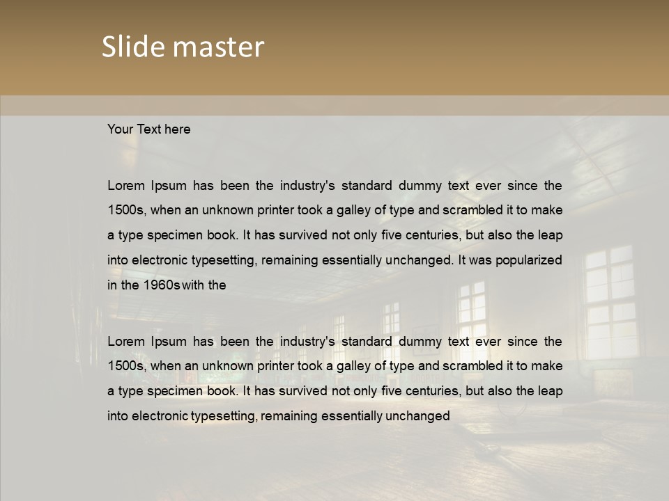 Rusty Stone Aged PowerPoint Template