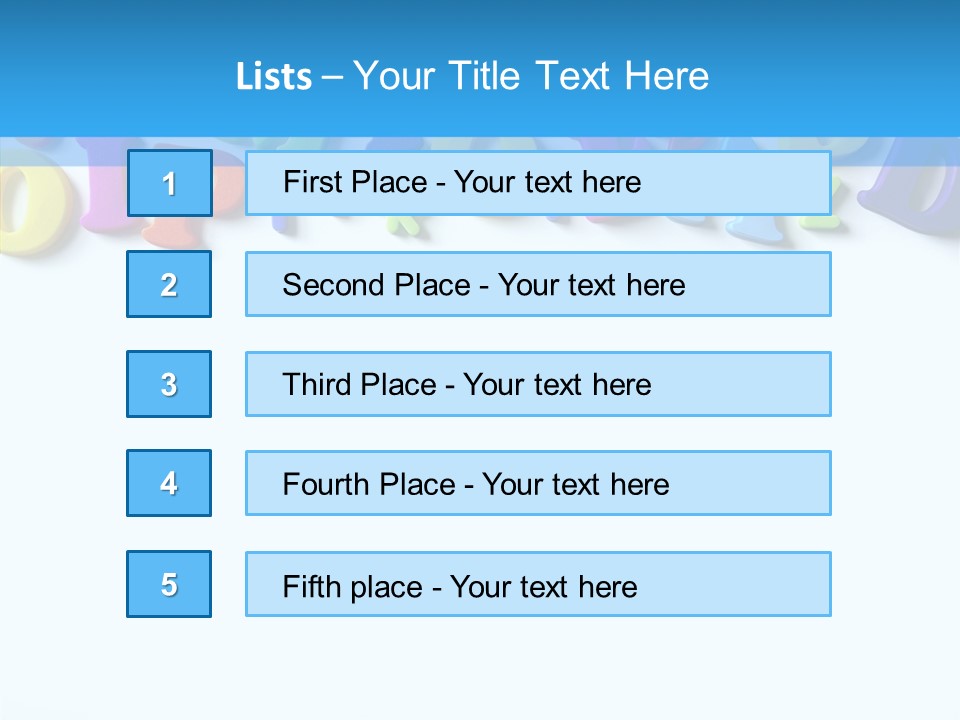 Write Colorful Pre School PowerPoint Template
