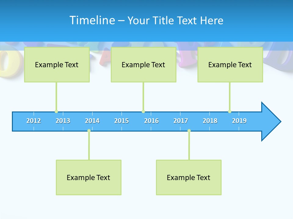 Write Colorful Pre School PowerPoint Template