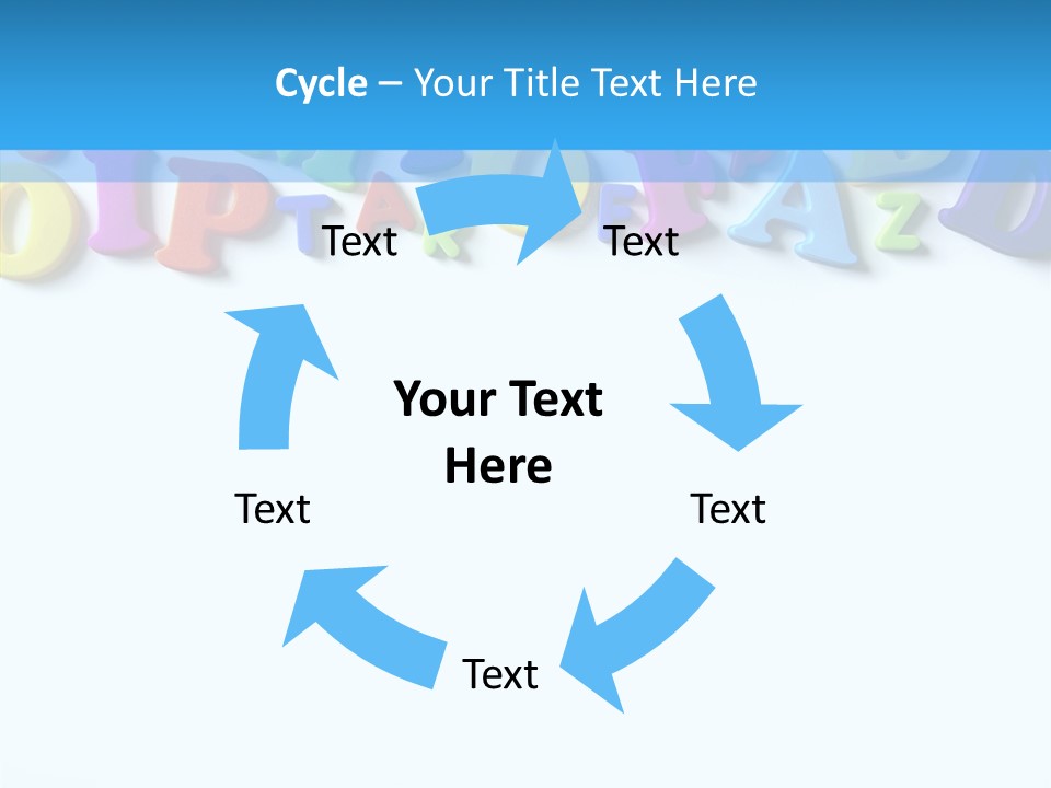 Write Colorful Pre School PowerPoint Template