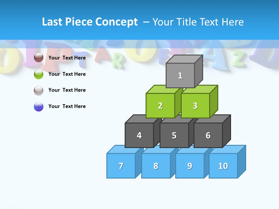 Write Colorful Pre School PowerPoint Template