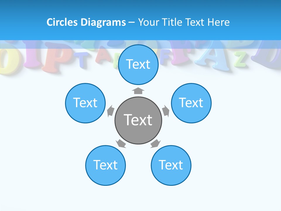 Write Colorful Pre School PowerPoint Template