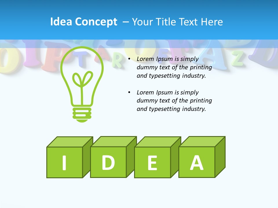 Write Colorful Pre School PowerPoint Template