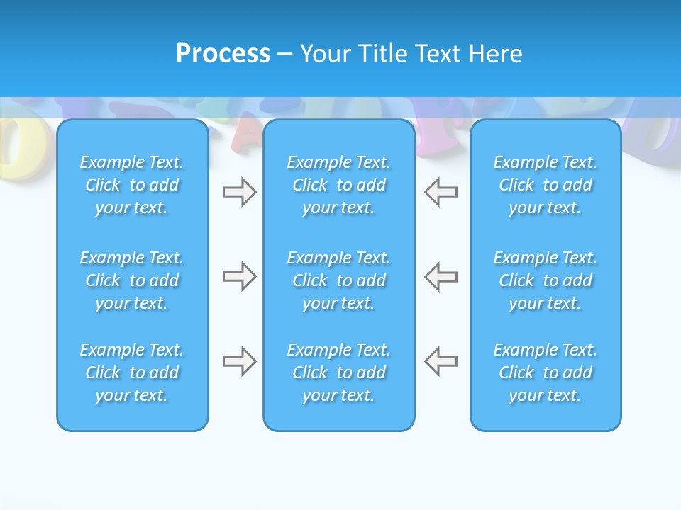 Write Colorful Pre School PowerPoint Template
