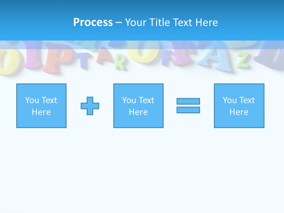 Write Colorful Pre School PowerPoint Template