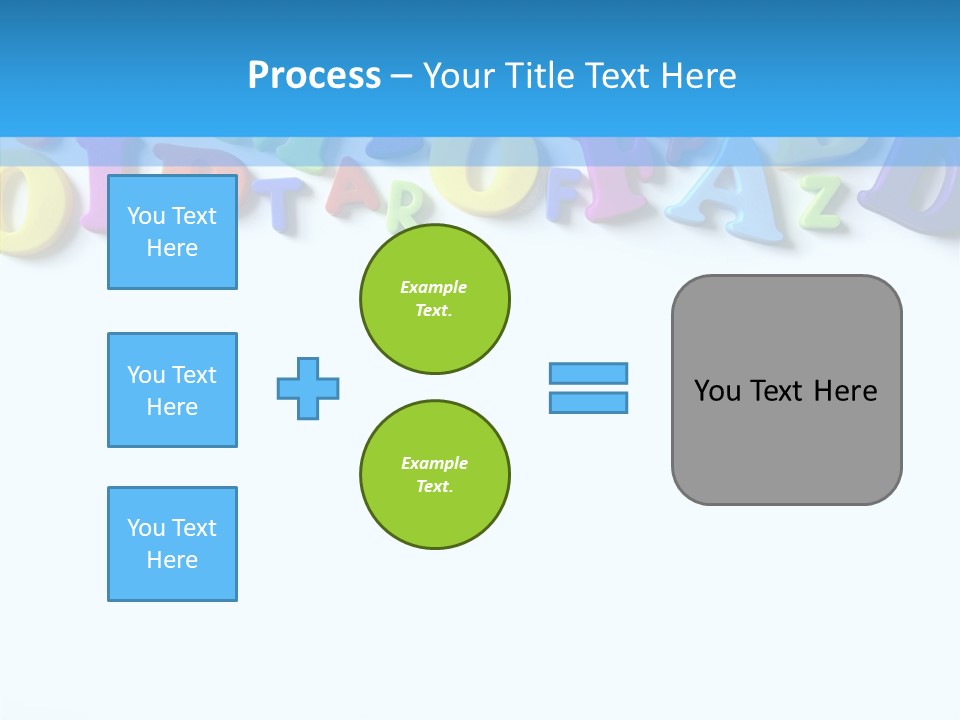 Write Colorful Pre School PowerPoint Template