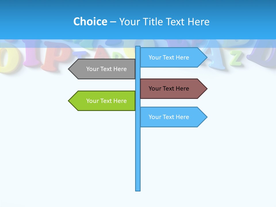 Write Colorful Pre School PowerPoint Template
