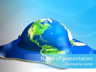 Tree Hugger Carbon Temperature PowerPoint Template