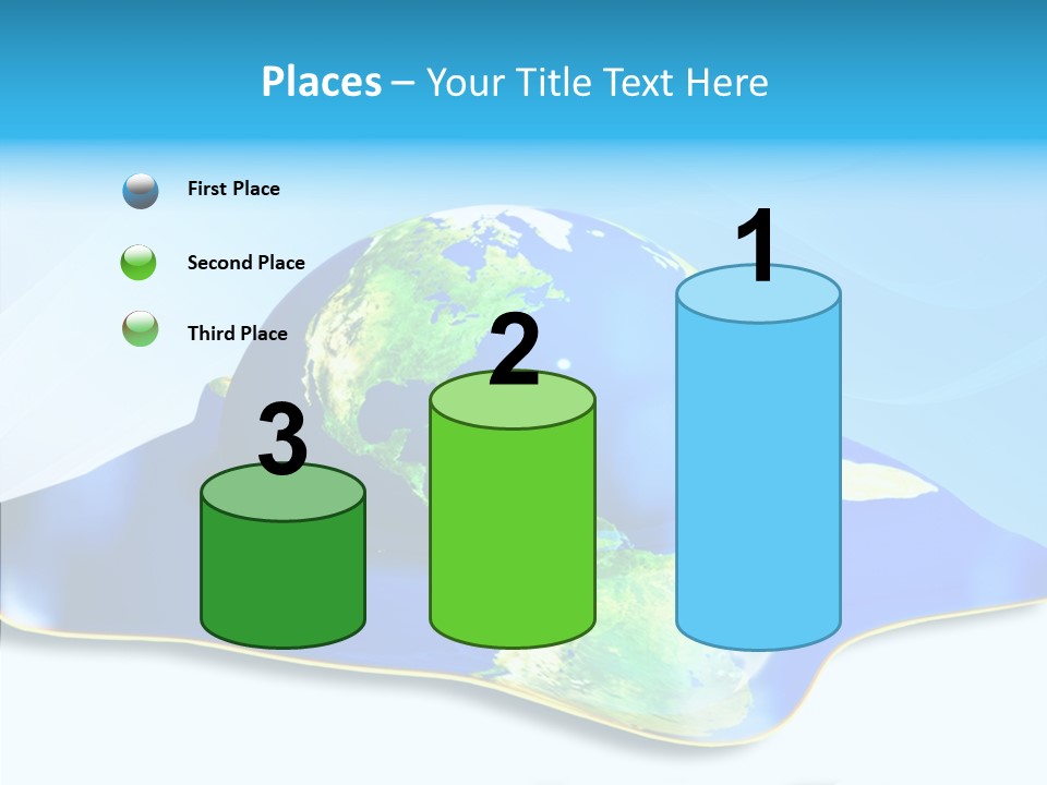 Tree Hugger Carbon Temperature PowerPoint Template