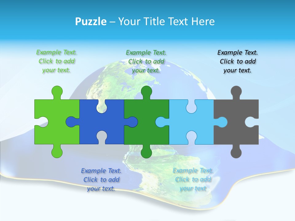 Tree Hugger Carbon Temperature PowerPoint Template