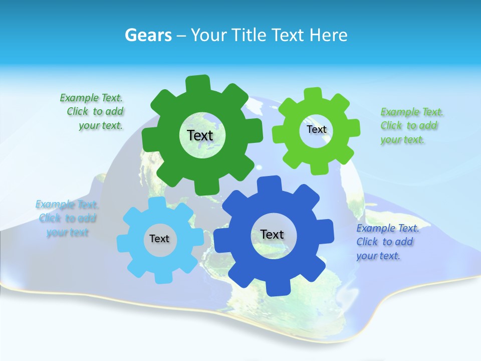 Tree Hugger Carbon Temperature PowerPoint Template