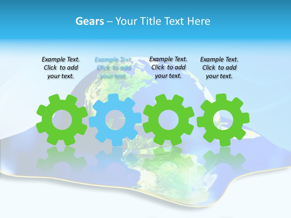 Tree Hugger Carbon Temperature PowerPoint Template