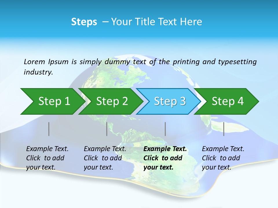 Tree Hugger Carbon Temperature PowerPoint Template