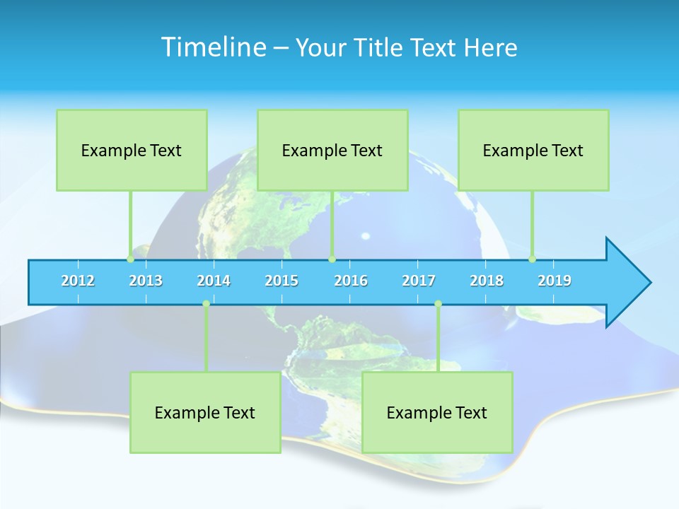 Tree Hugger Carbon Temperature PowerPoint Template