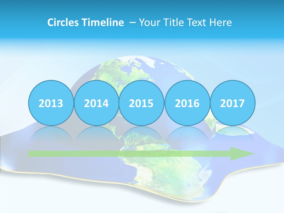 Tree Hugger Carbon Temperature PowerPoint Template