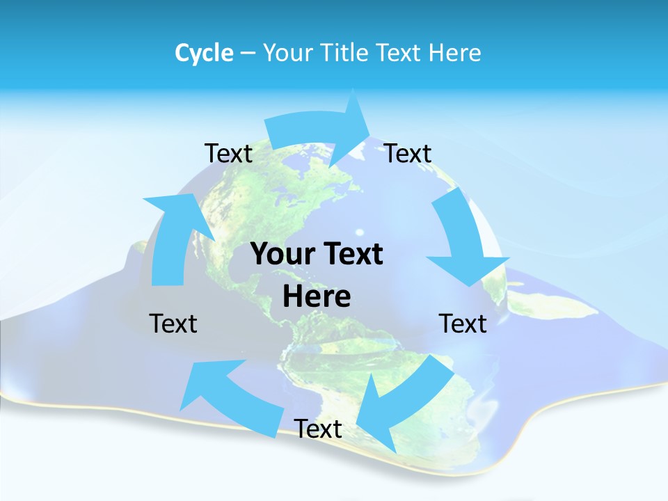 Tree Hugger Carbon Temperature PowerPoint Template