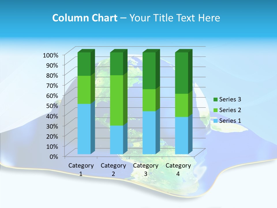 Tree Hugger Carbon Temperature PowerPoint Template