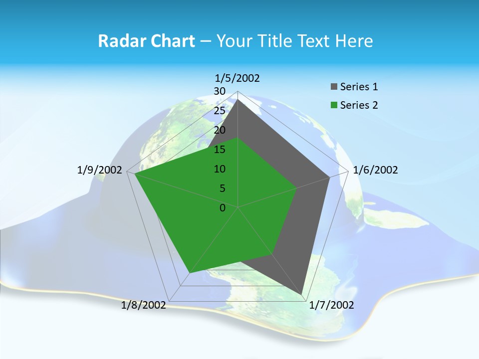 Tree Hugger Carbon Temperature PowerPoint Template