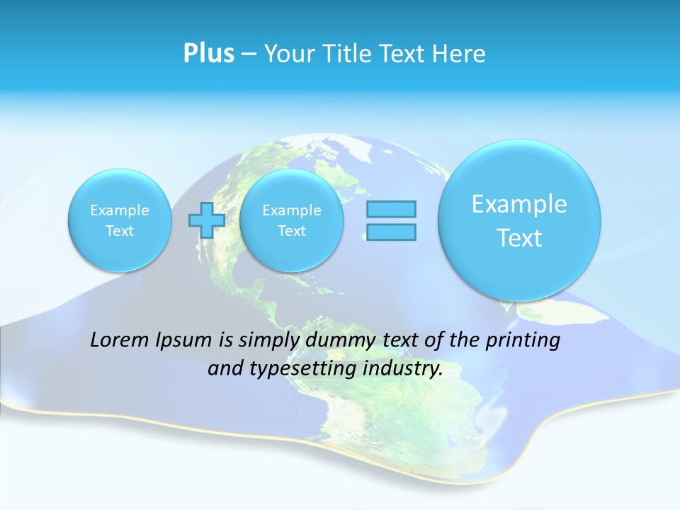 Tree Hugger Carbon Temperature PowerPoint Template