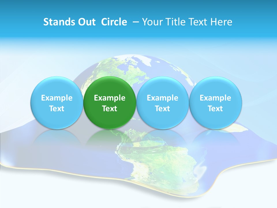 Tree Hugger Carbon Temperature PowerPoint Template