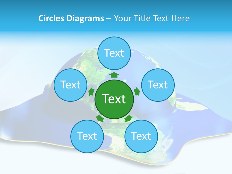 Tree Hugger Carbon Temperature PowerPoint Template