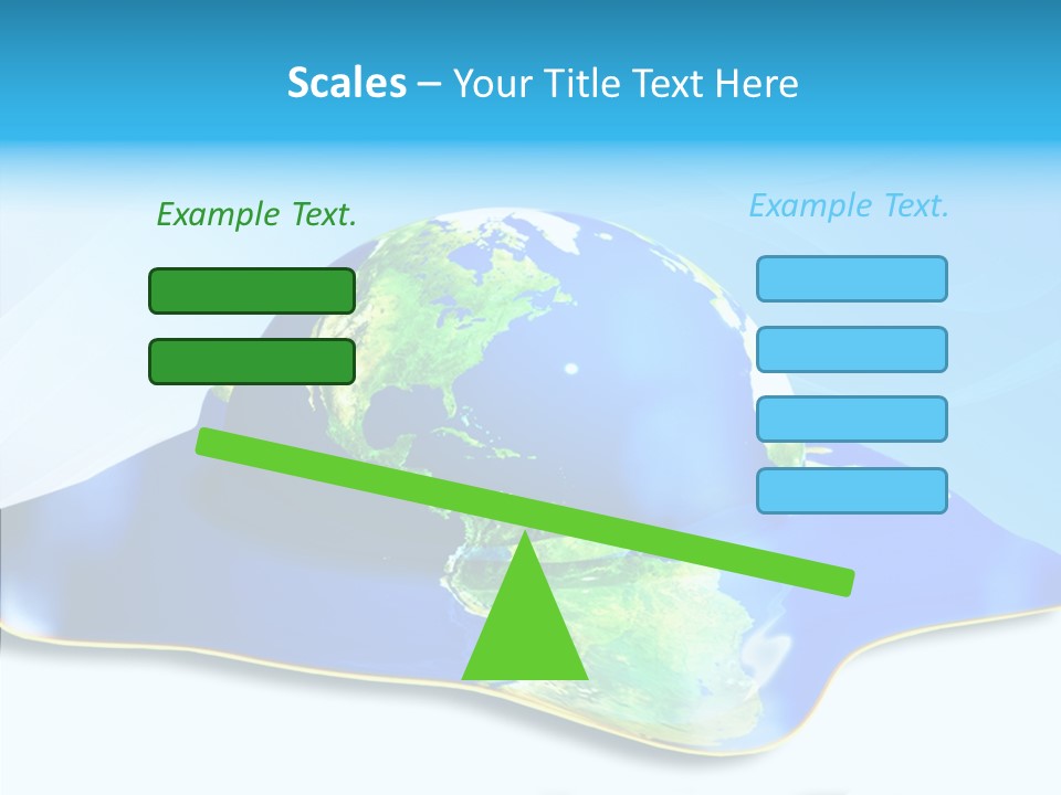 Tree Hugger Carbon Temperature PowerPoint Template